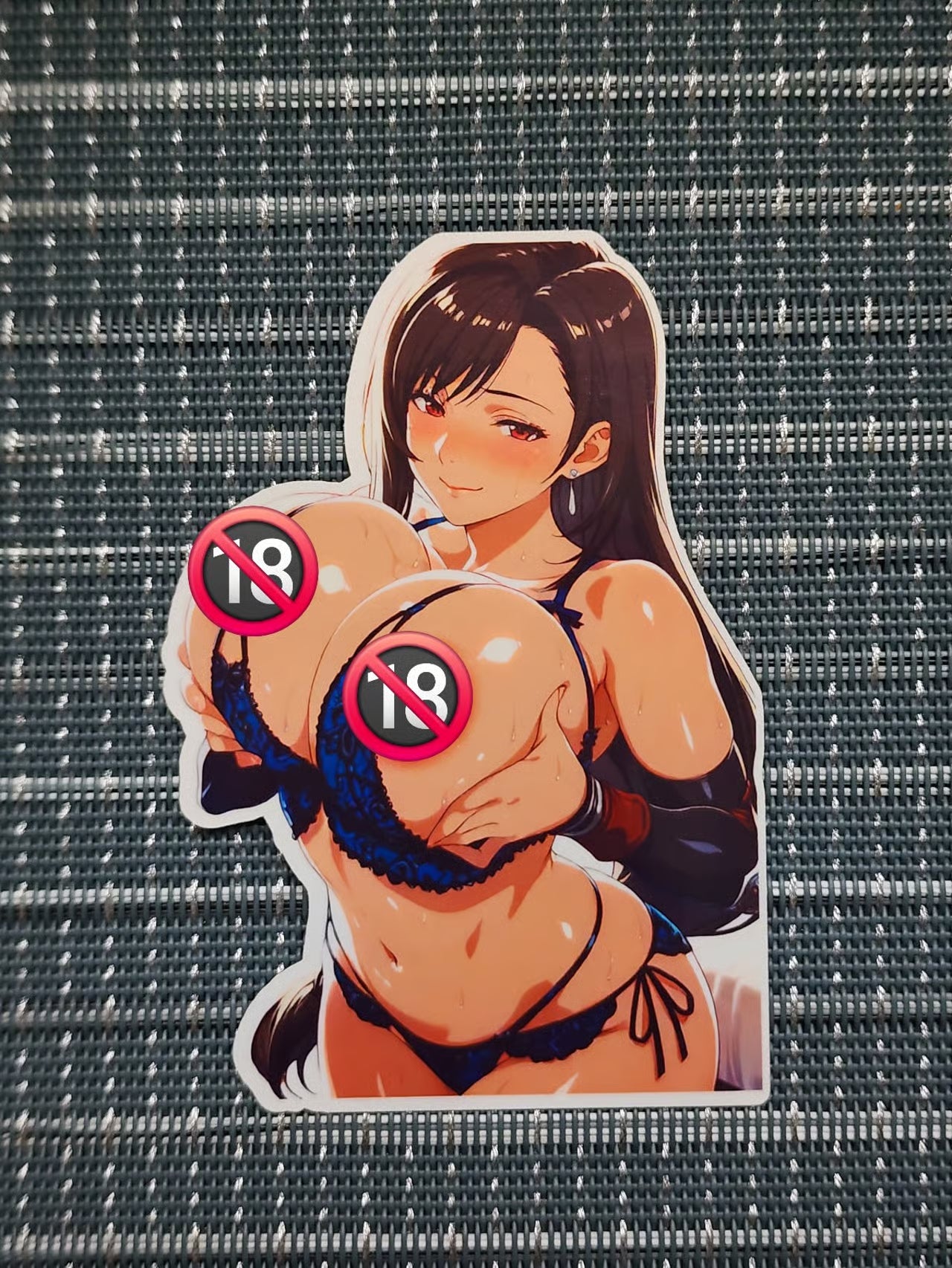 FF7 Tifa Lockhart Oppai Anime Waifu Sticker