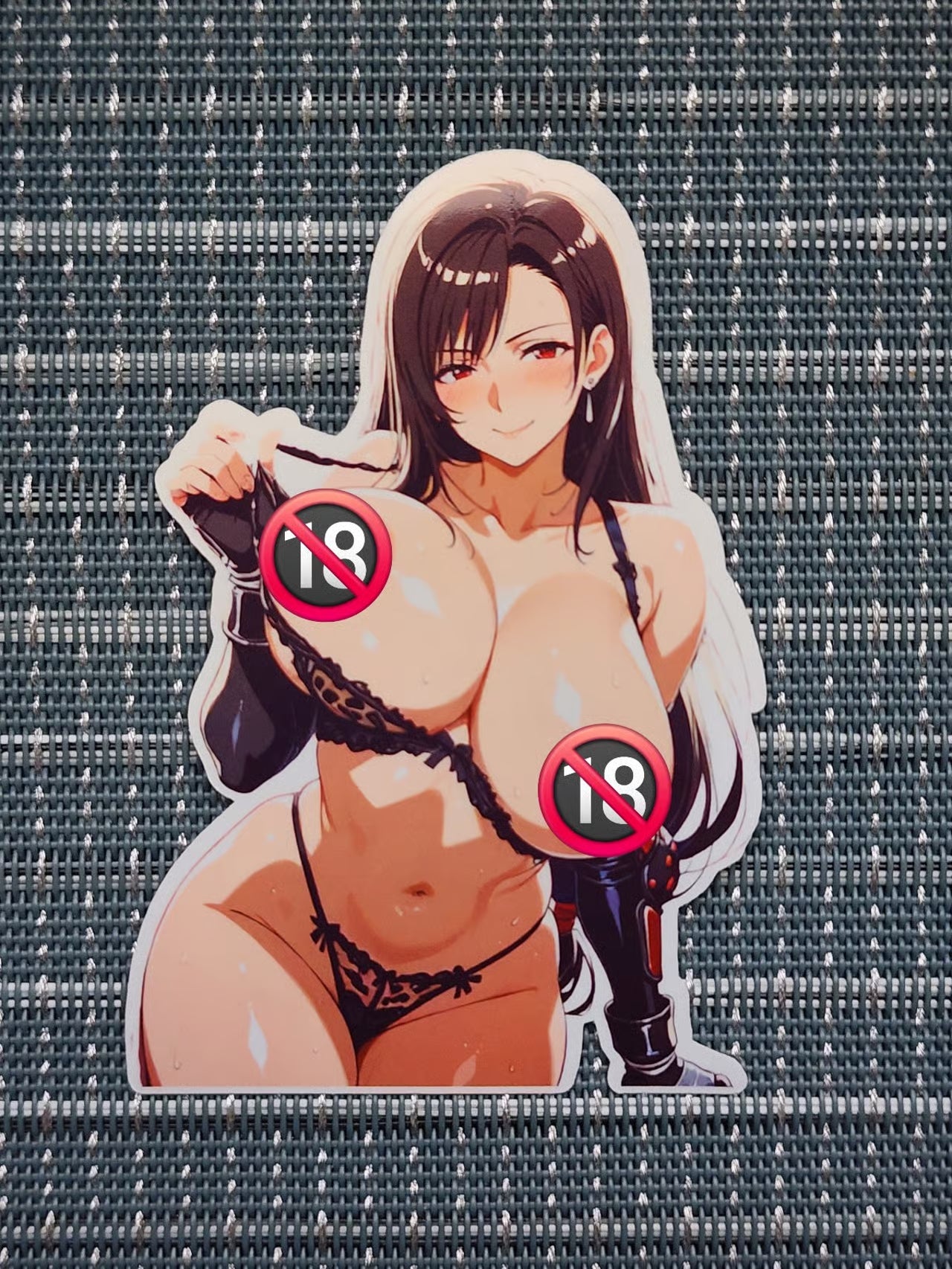 FF7 Tifa Lockhart Busty Lift Anime Waifu Sticker